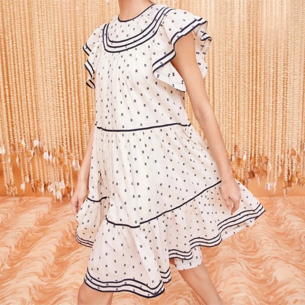 ULLA JOHNSON Kaede mini dress Sz 14 - Picture 3 of 4